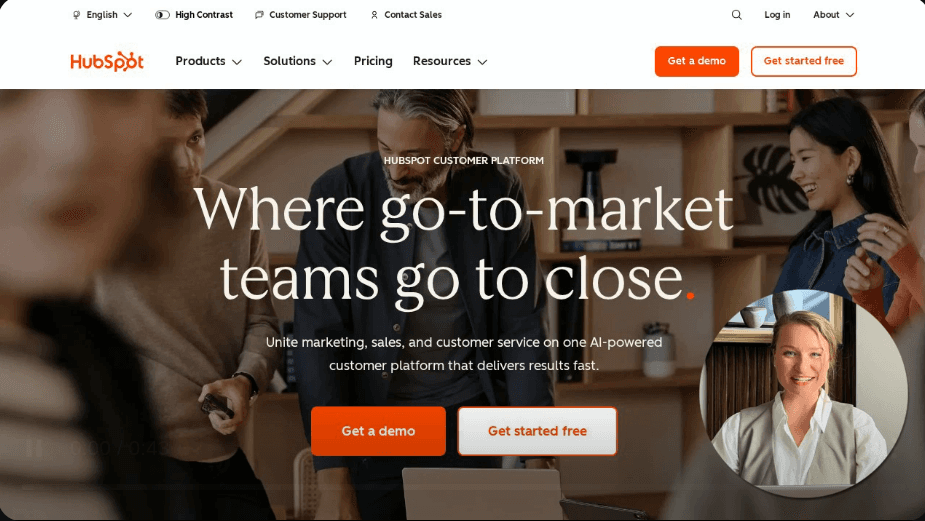 Prospect website being browsed — Outreach
