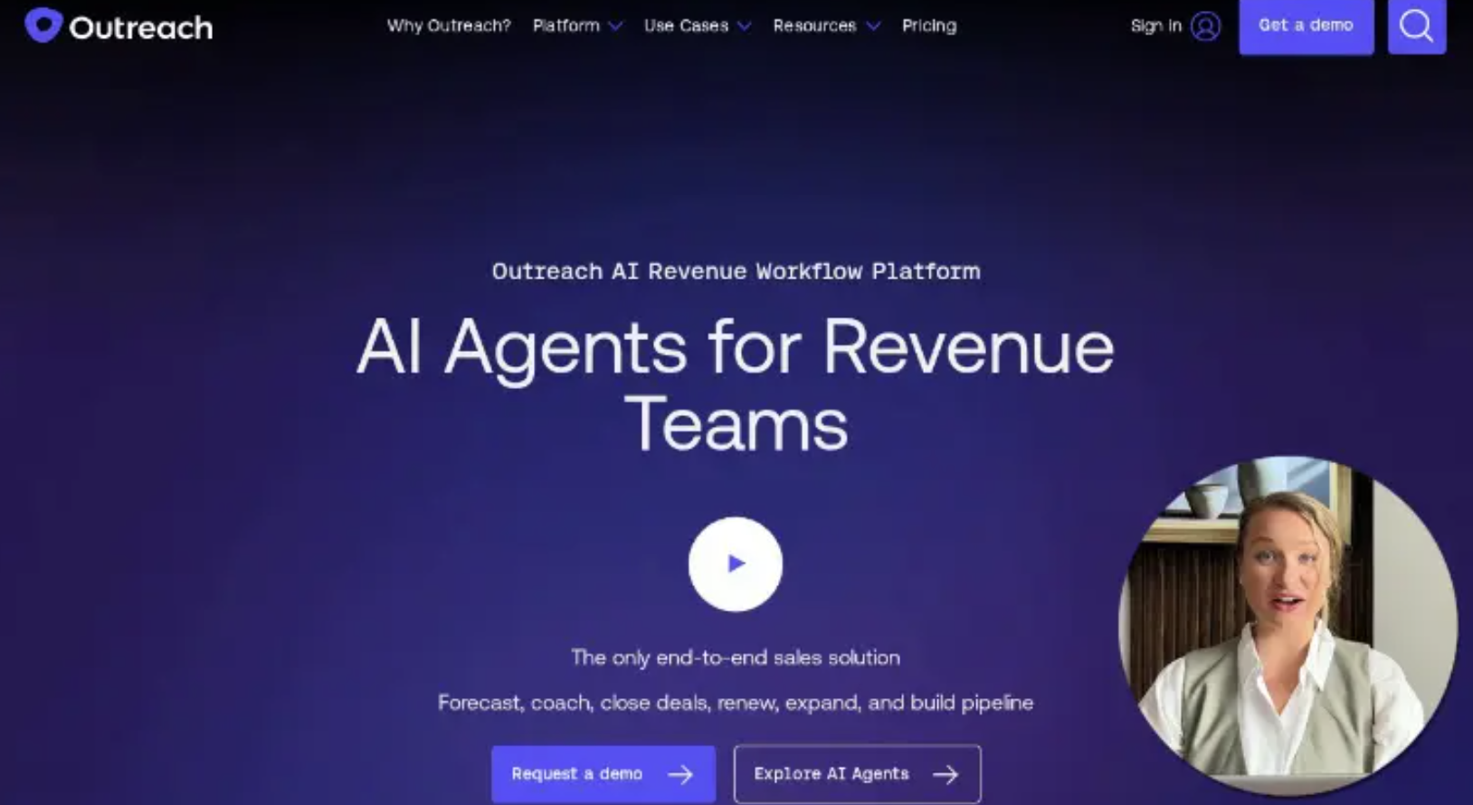 Personalized video with prospect LinkedIn profile and PIP overlay